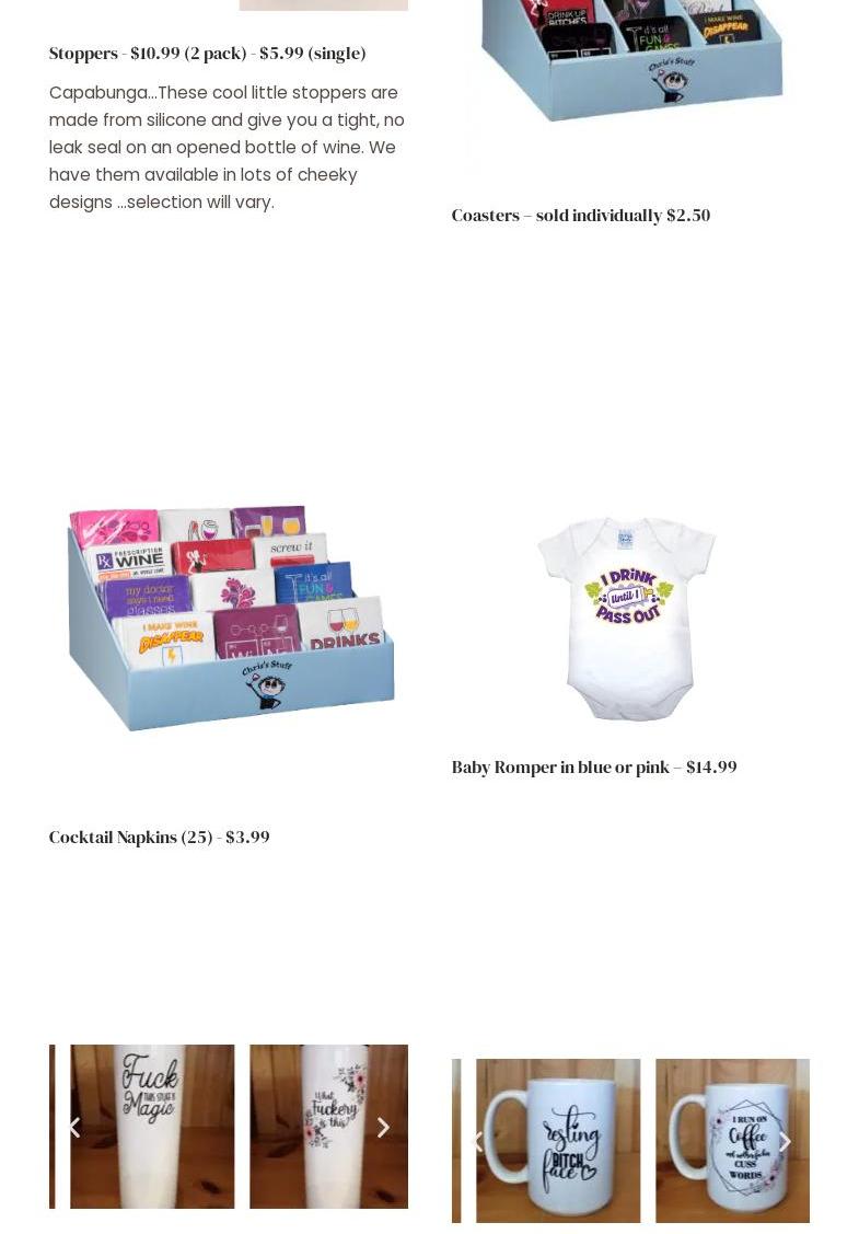 Winexpert Moncton Menu