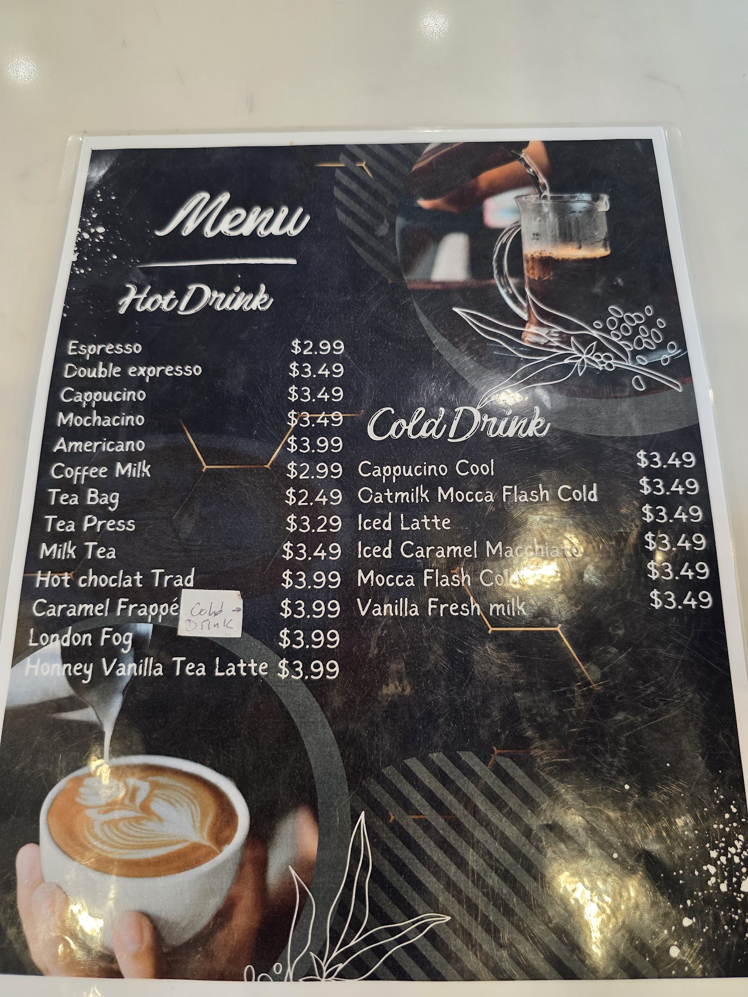 Jemmy Gourmet inc Menu