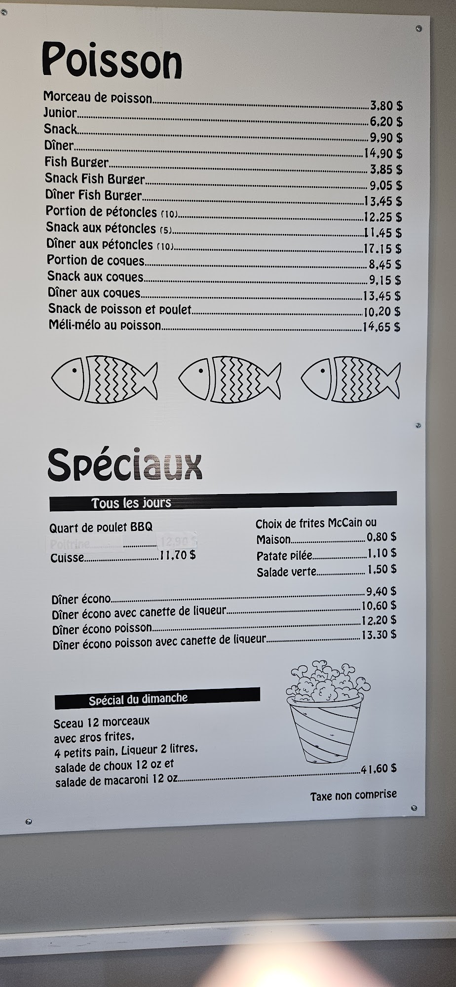 Cantine Pokemouche Menu