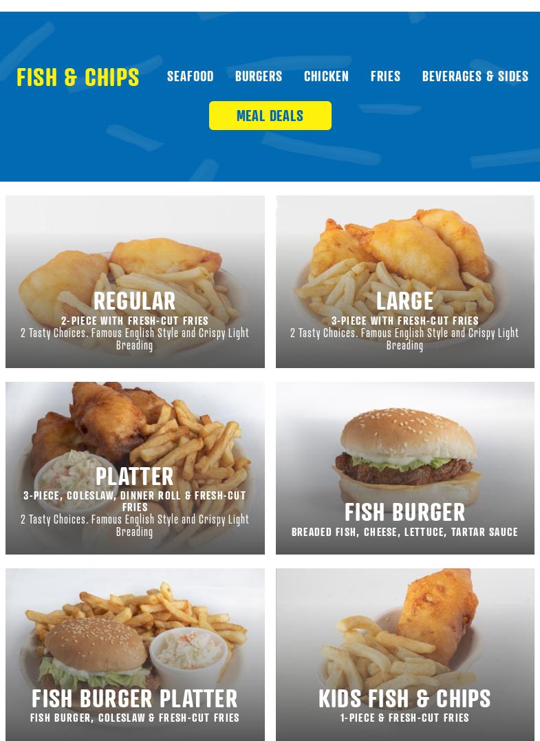 Deluxe French Fries Menu