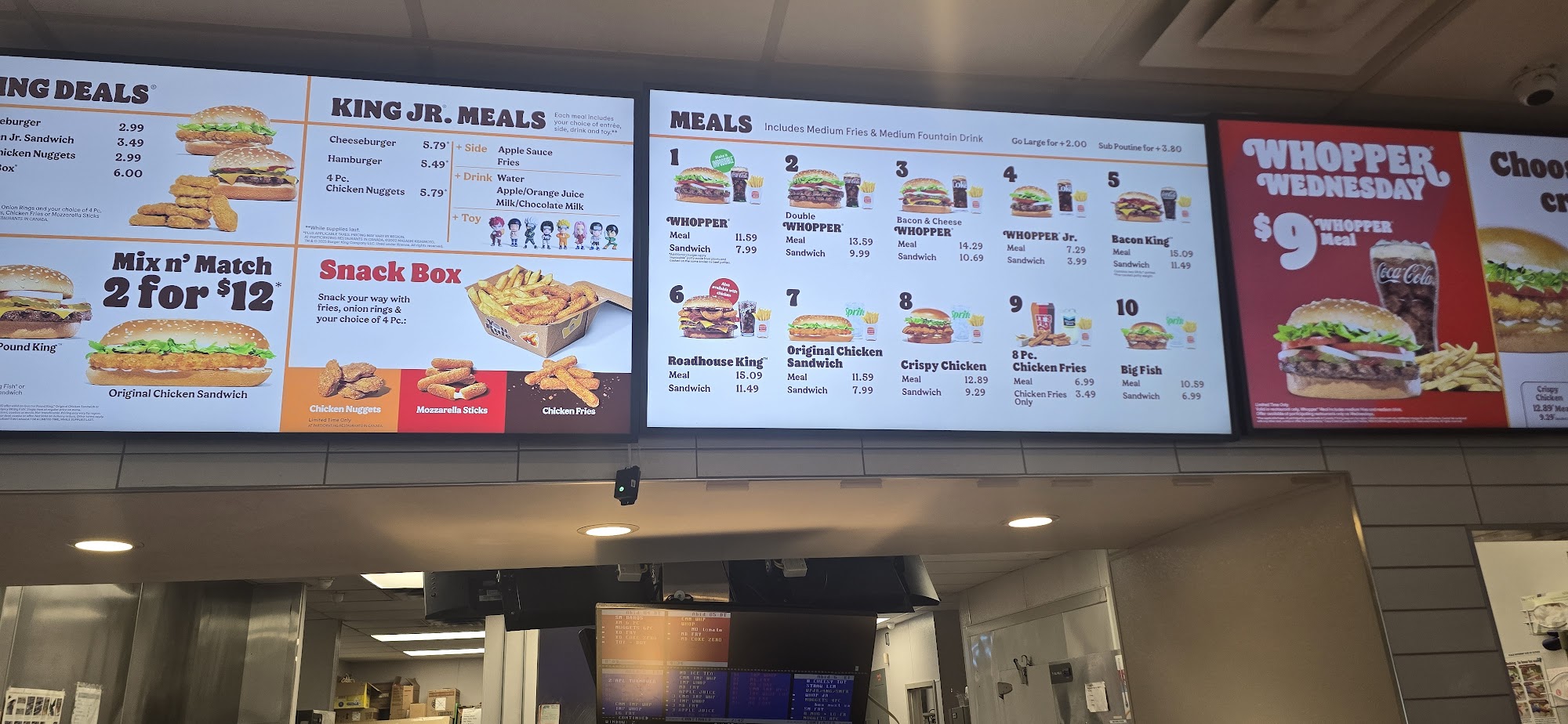 Burger King Menu