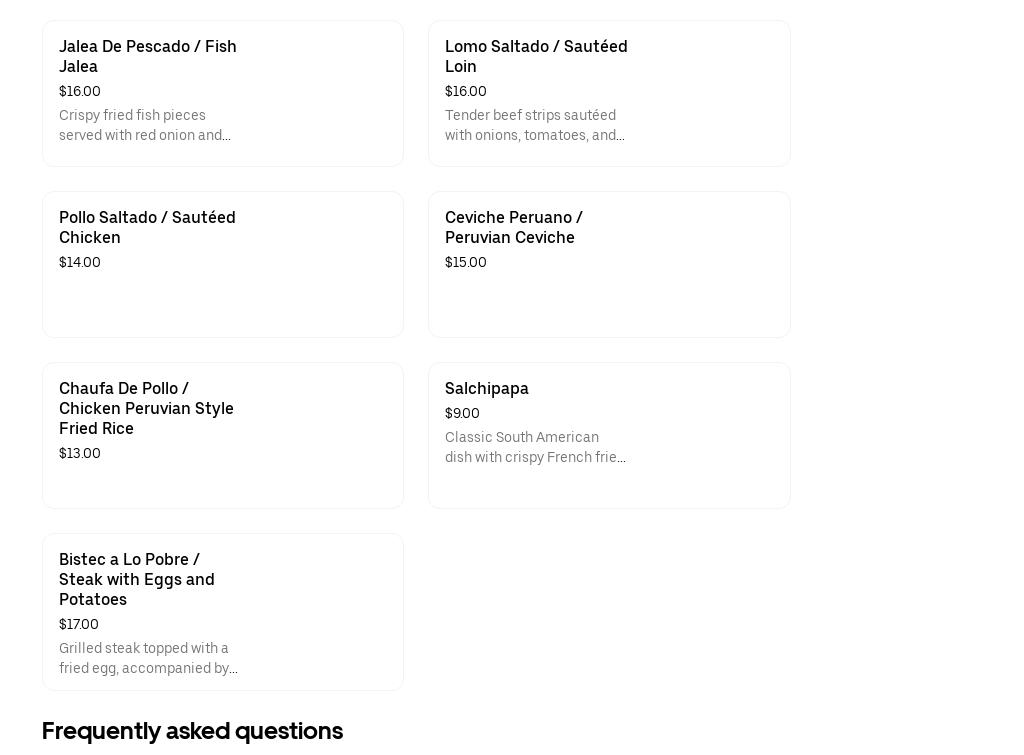 Taqueria Mi Rincon Menu