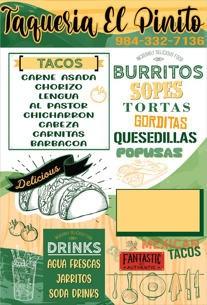Taqueria el Pinito Menu