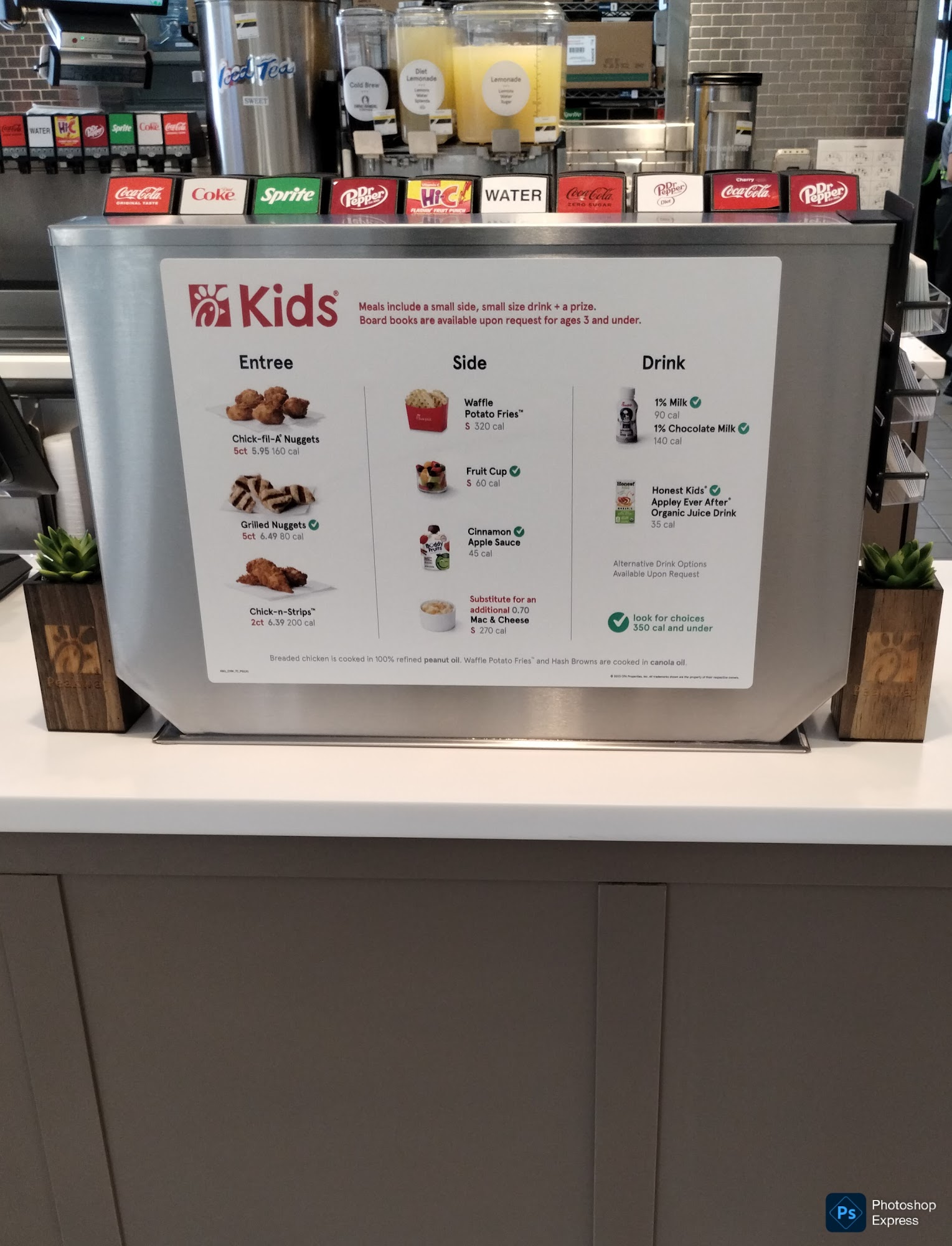 Chick-fil-A Menu