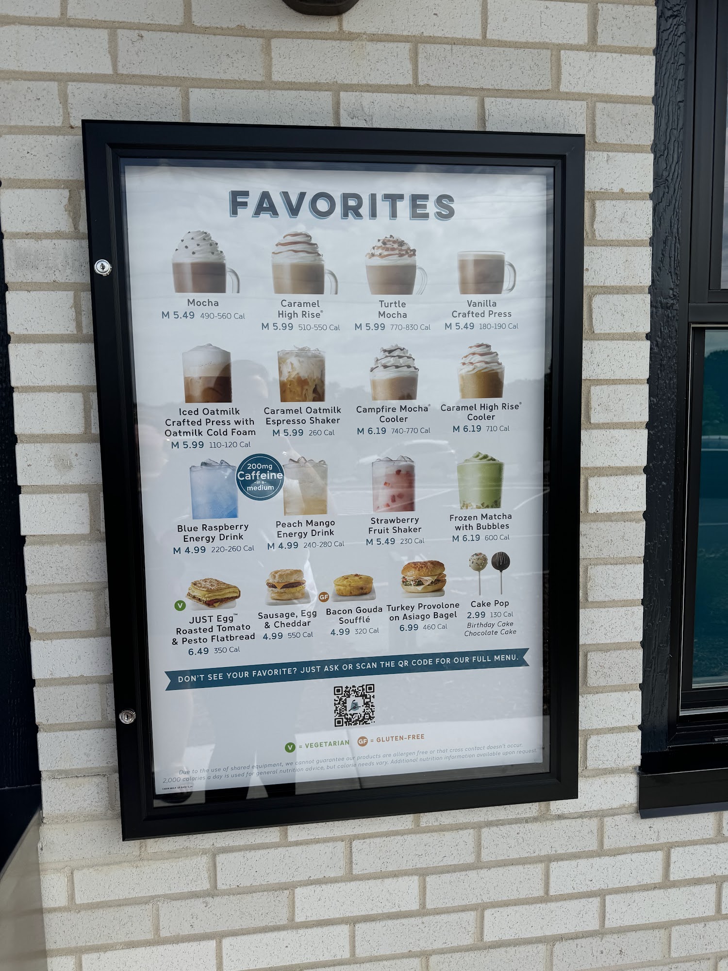 Caribou Coffee Menu