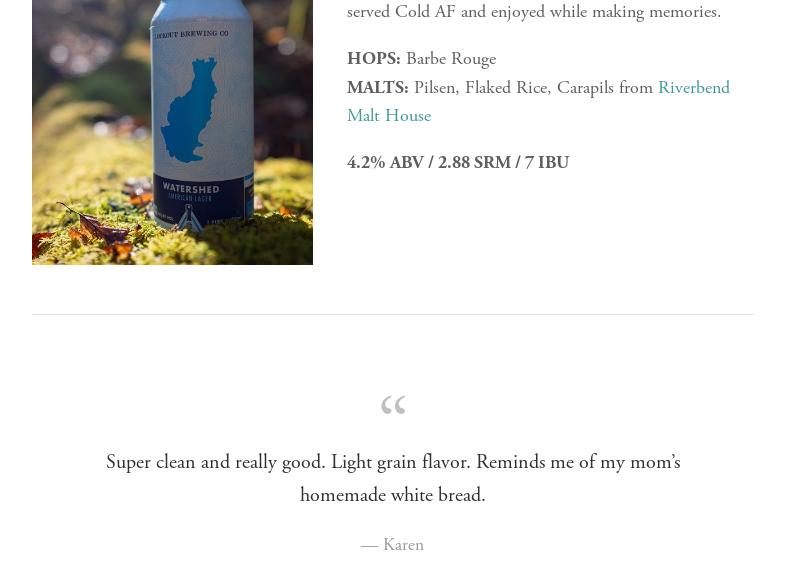 Lookout Brewing Company Menu