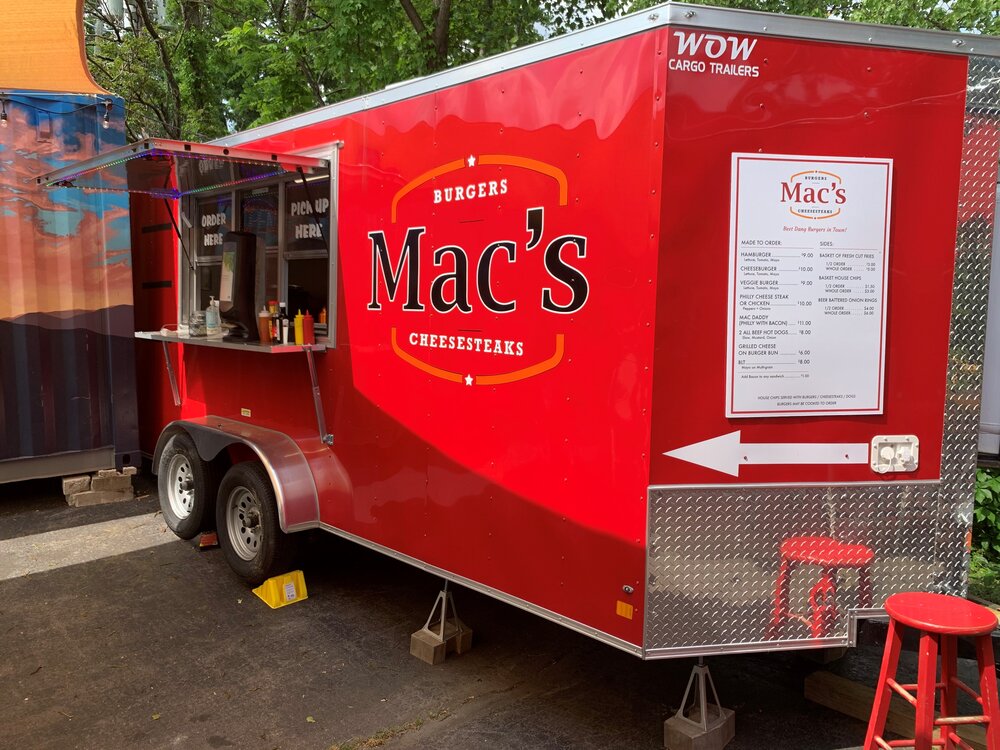 Mac's Burgers & Cheesesteaks at Lookout Brewing Black Mountain