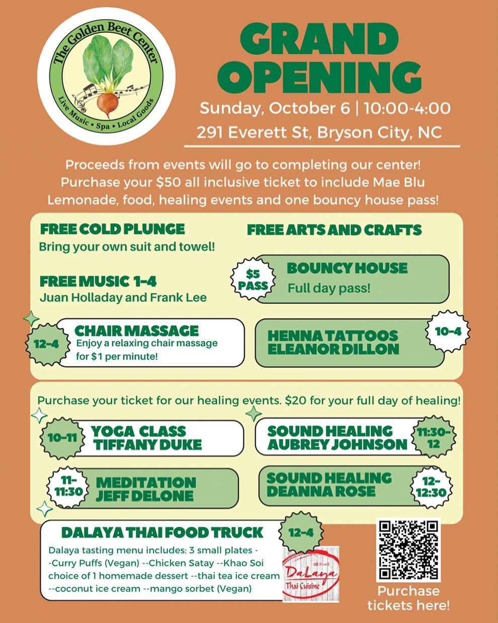 Golden Beet Center 291 Everett St, Bryson City North Carolina 28713
