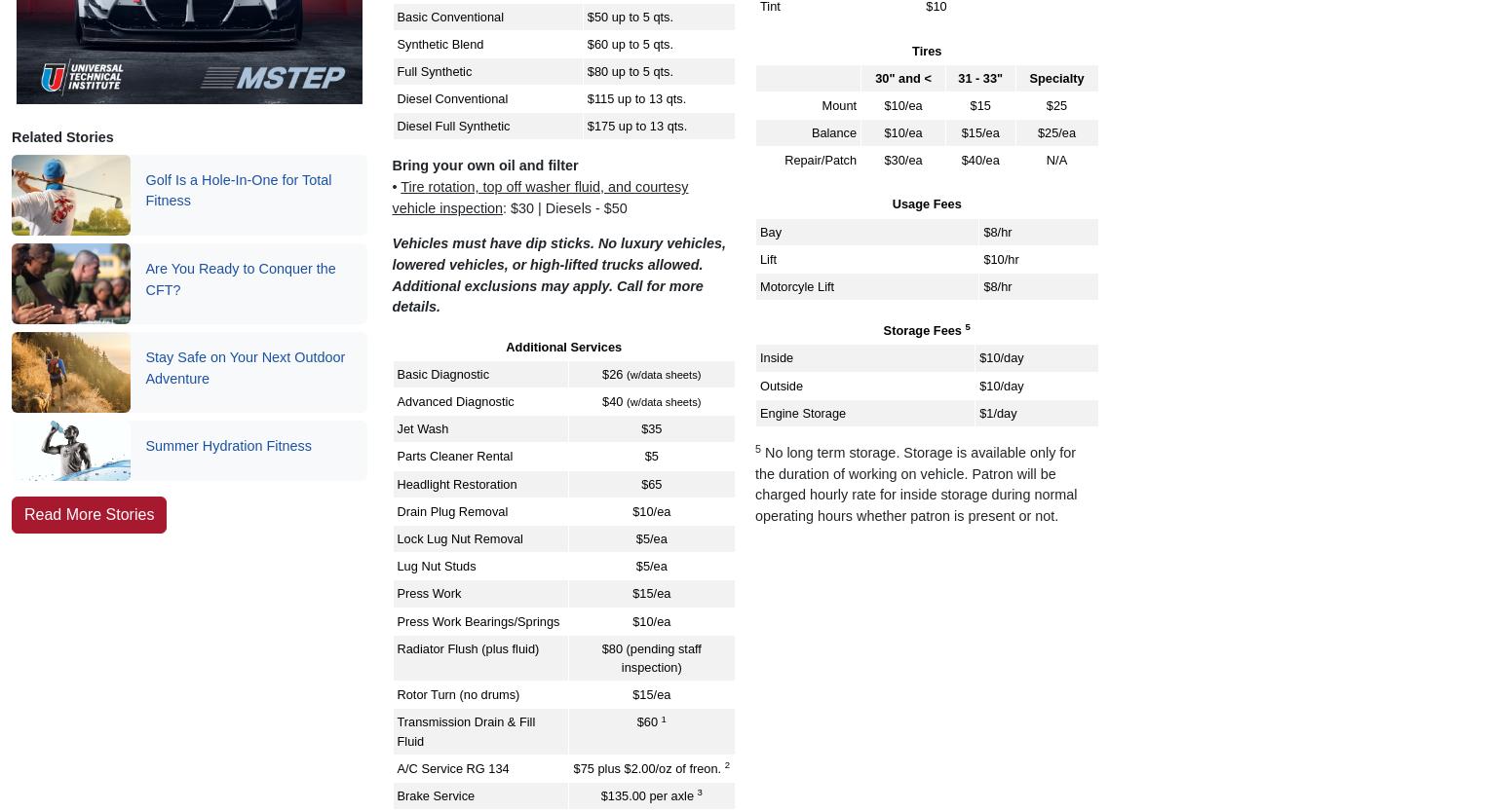 The Club at Paradise Point Menu