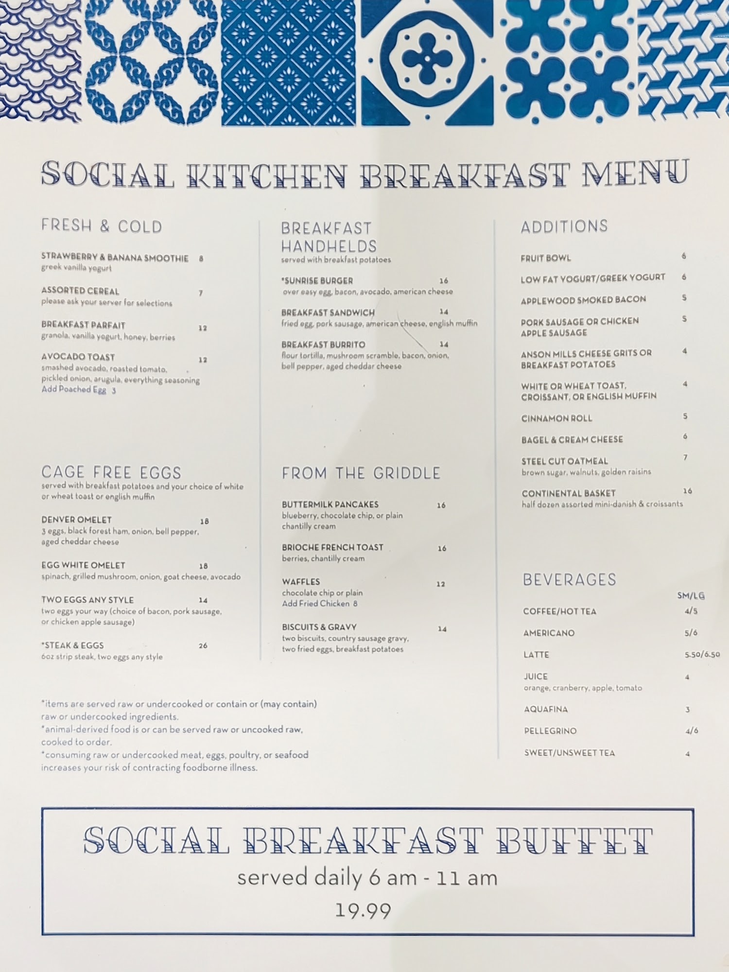 Craft City Social Pub Menu