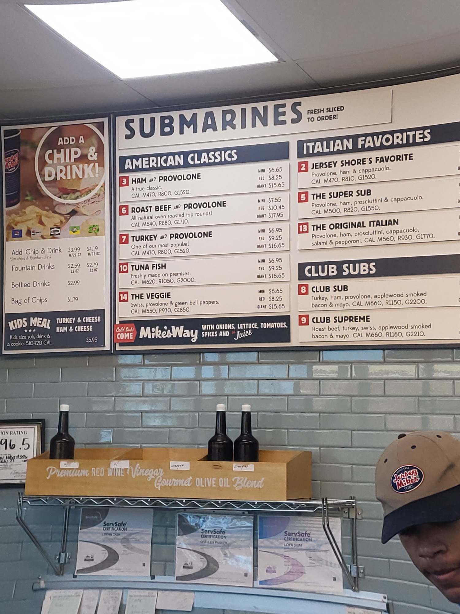 Jersey Mike's Subs Menu