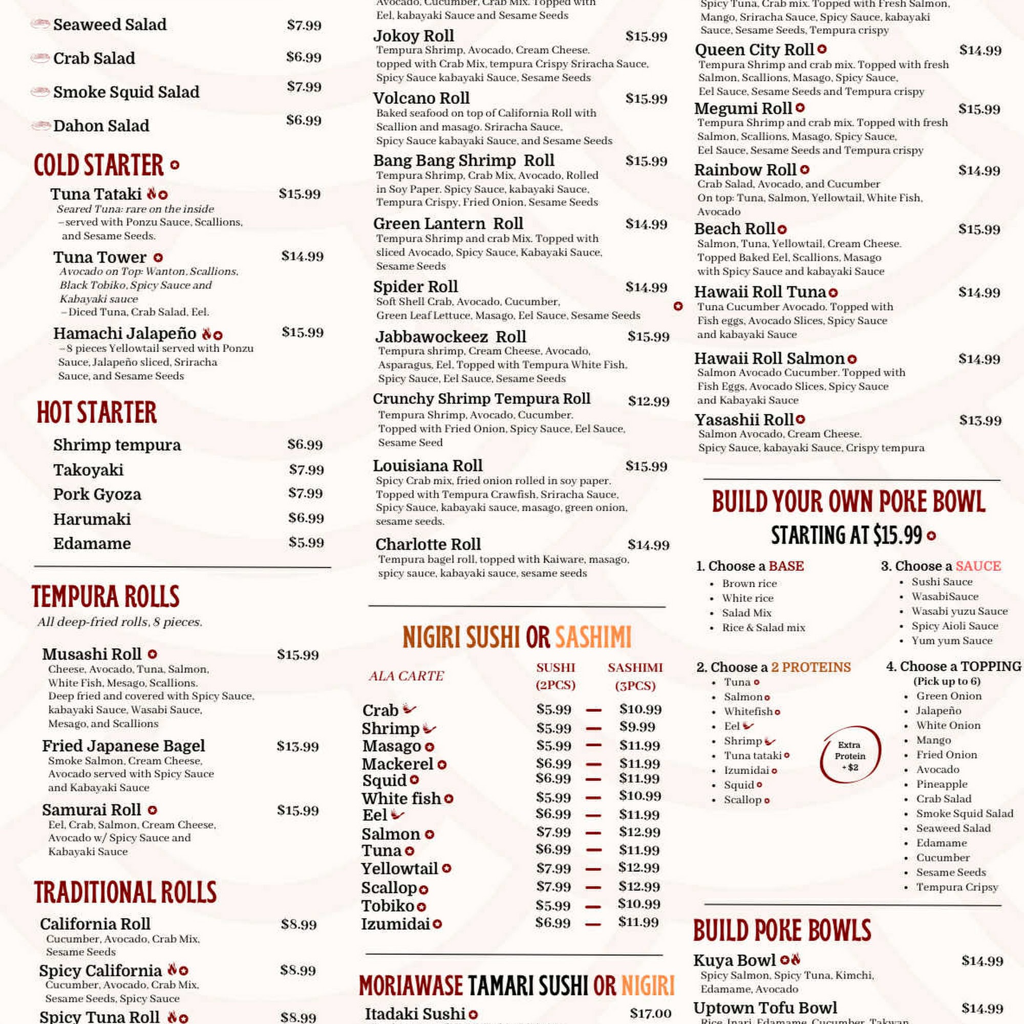 Kuya Omakase 2.0 Menu