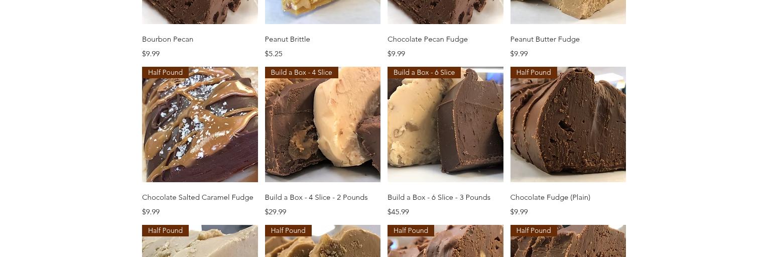 Heavenly Fudge Shoppe Menu
