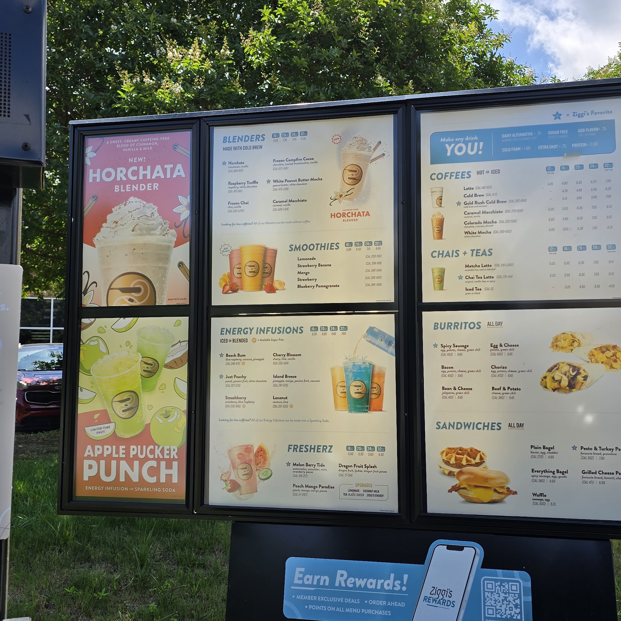 Ziggi's Coffee Menu