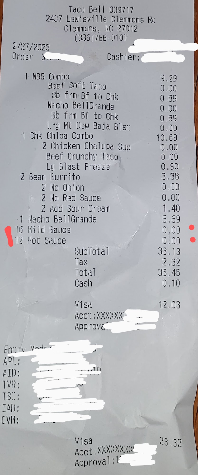 Taco Bell Menu