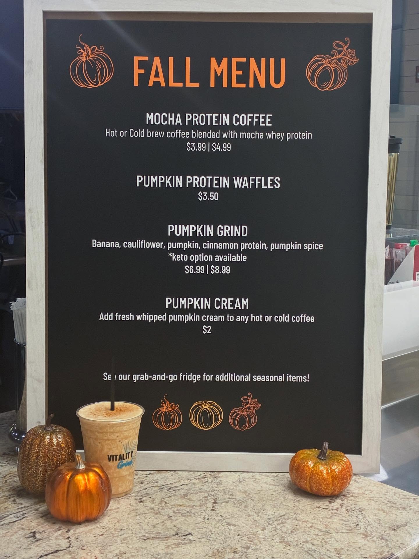 Vitality Grind Menu