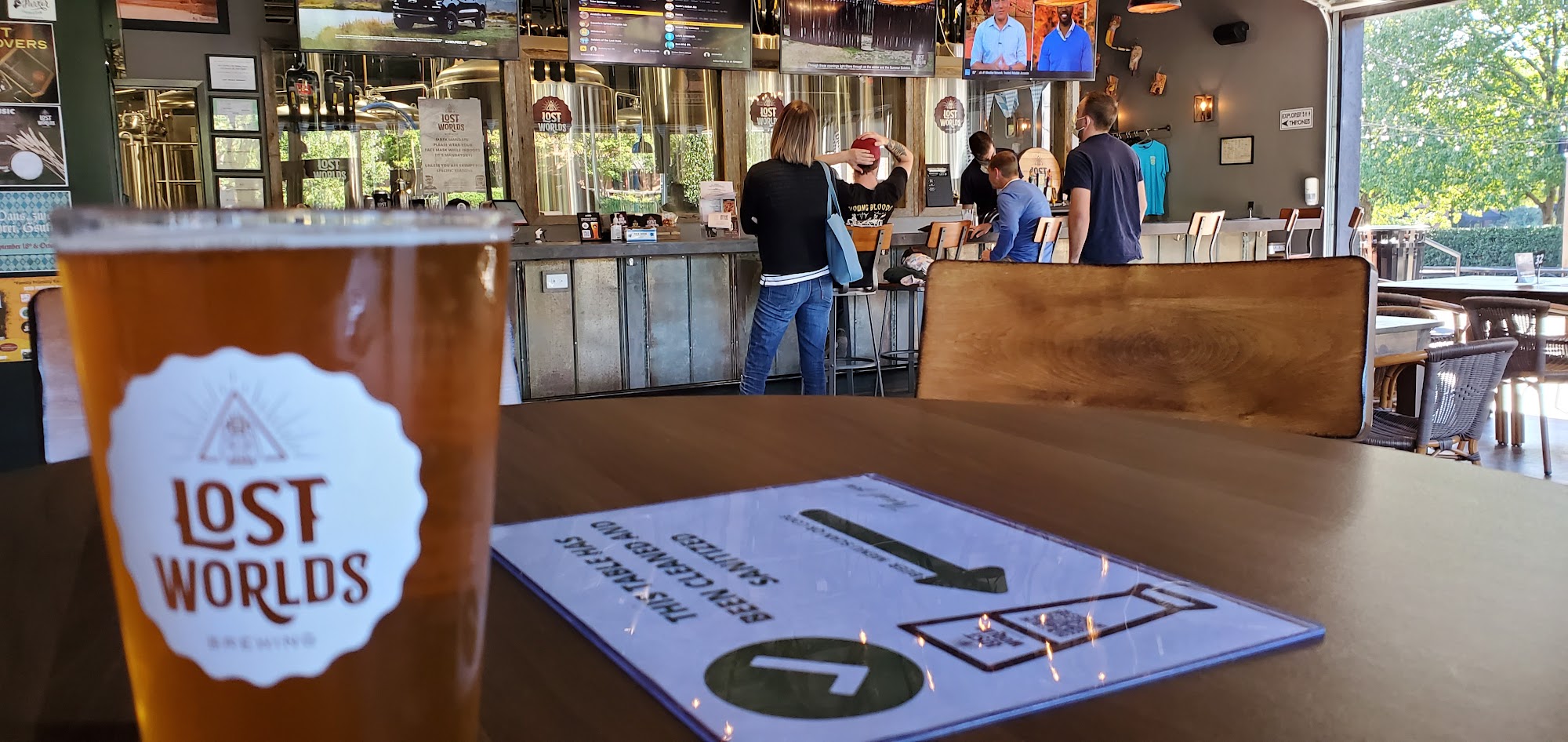 Lost Worlds Brewing Company Menu