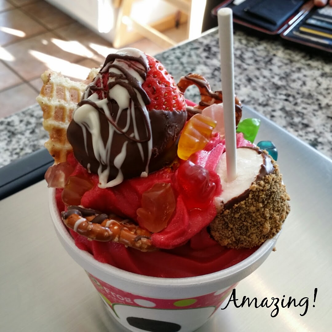 sweetFrog Premium Frozen Yogurt Menu