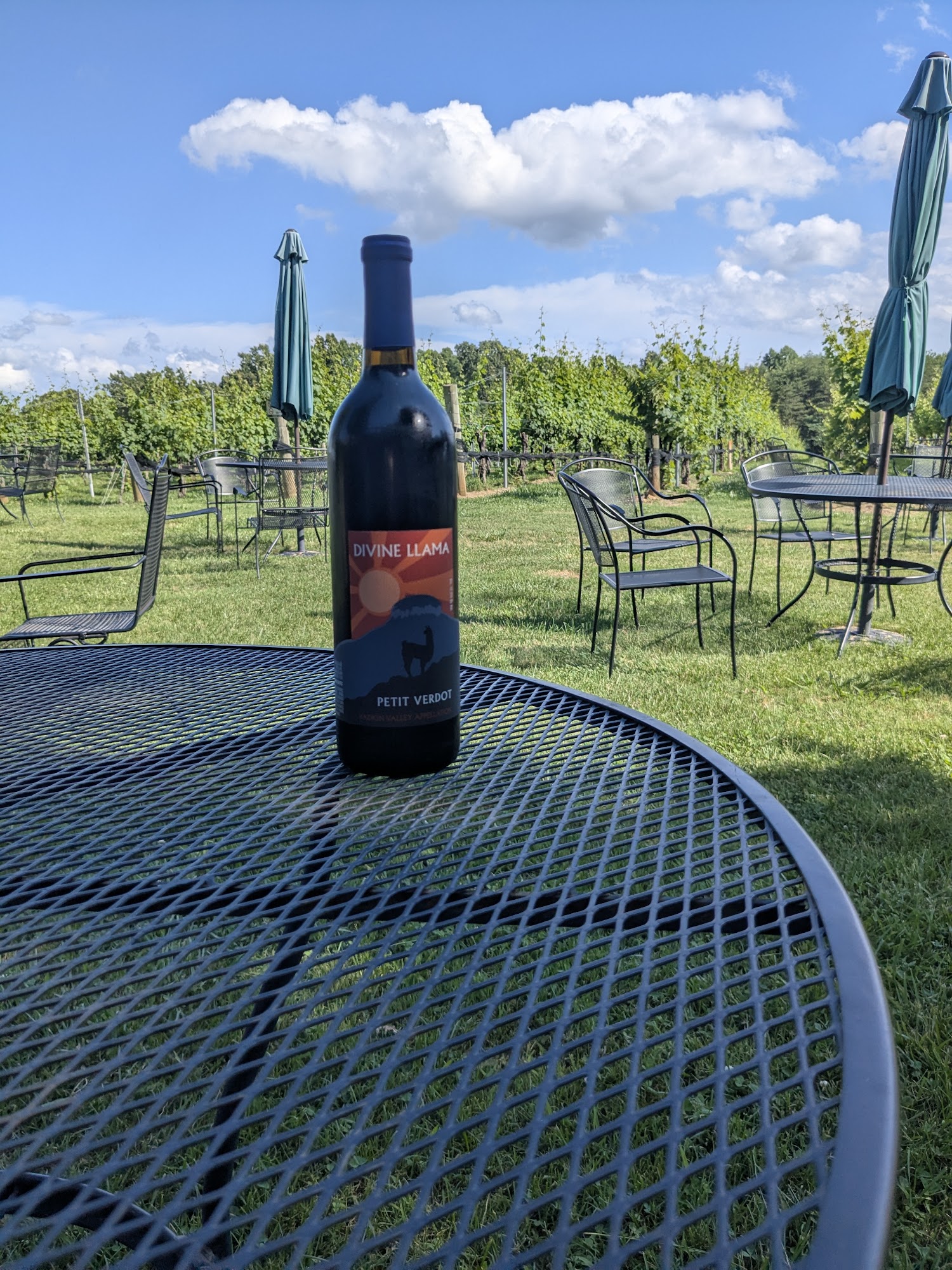 Divine Llama Vineyards Menu