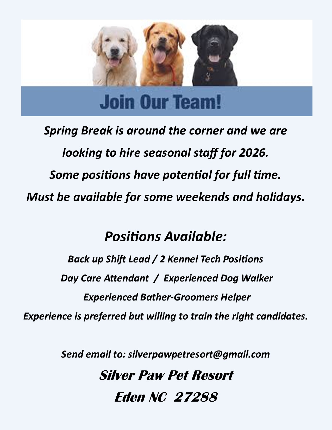 Silver Paw Pet Resort Eden