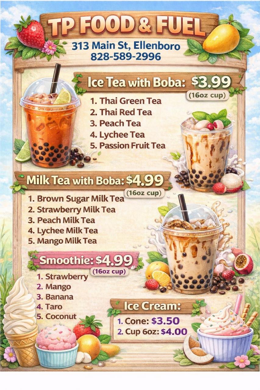 TP FOOD & FUEL Menu