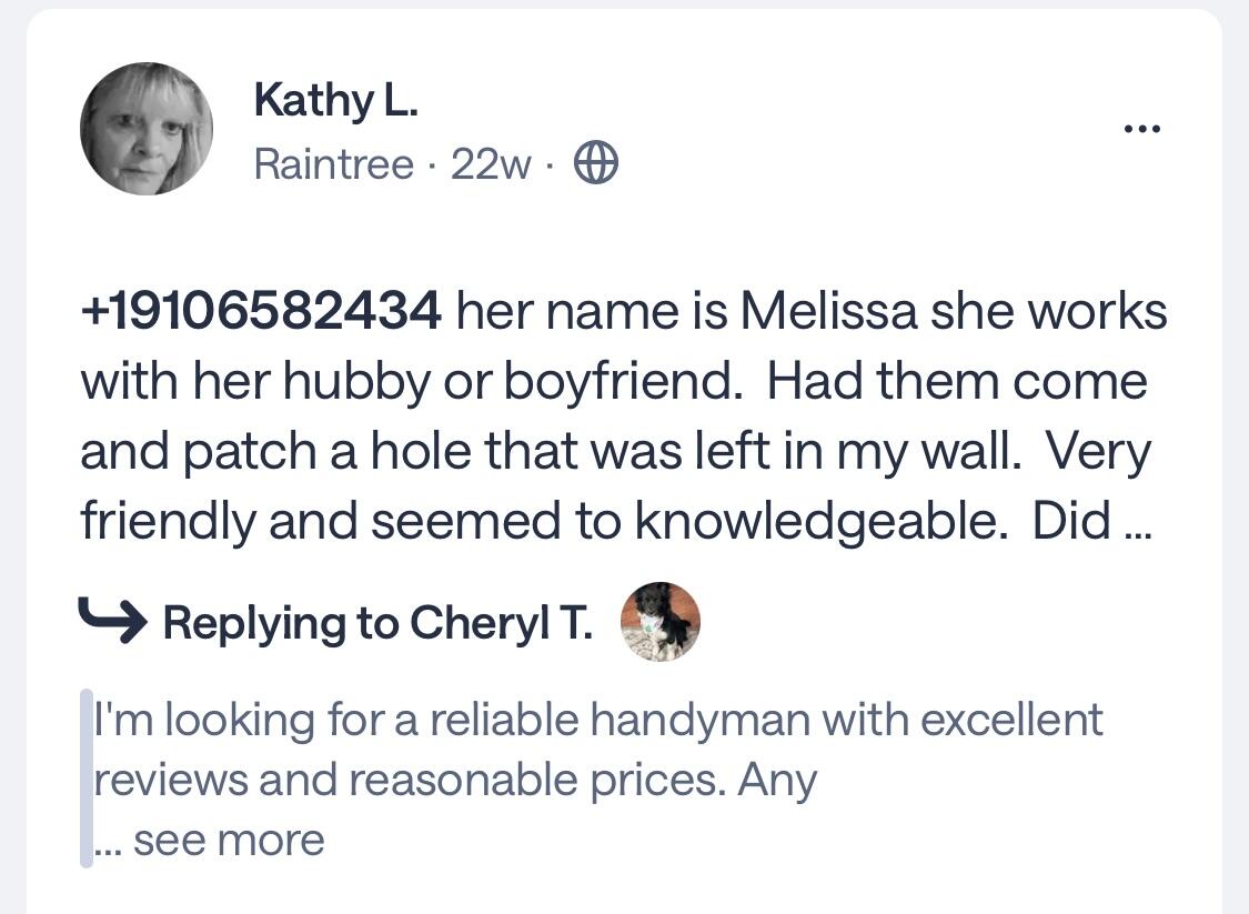 Photo credit: nextdoor