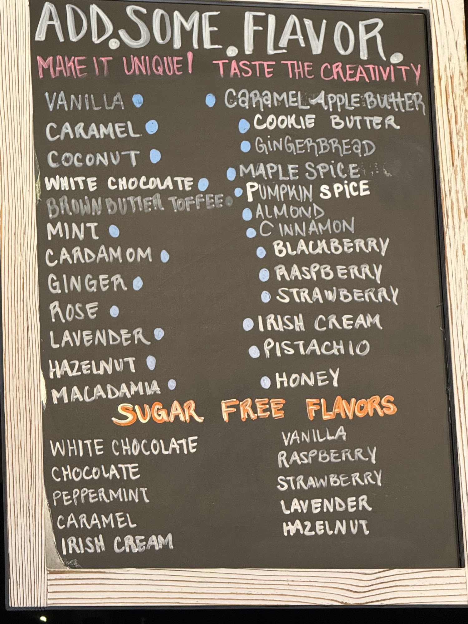 All is Well Cafe Menu