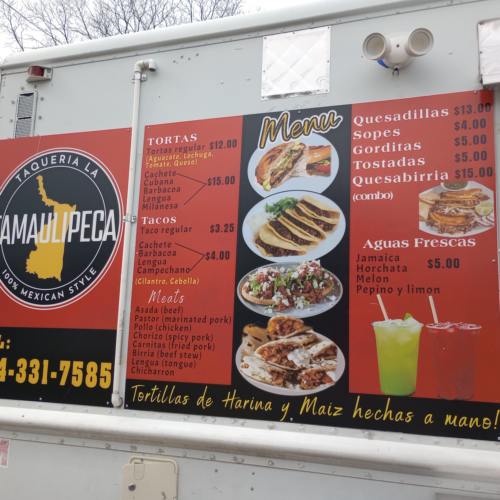 Taqueria La Tamaulipeca Menu