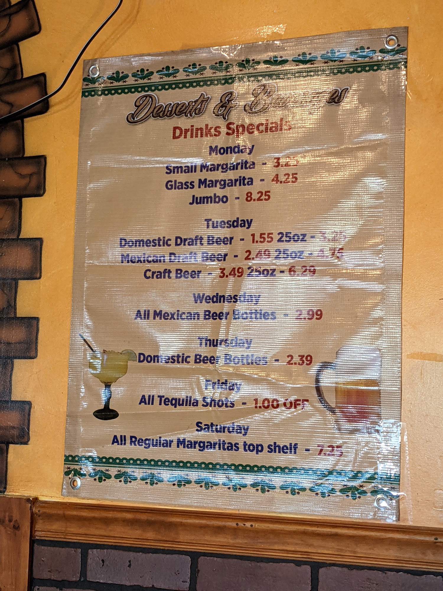 Los Tres Magueyes Menu