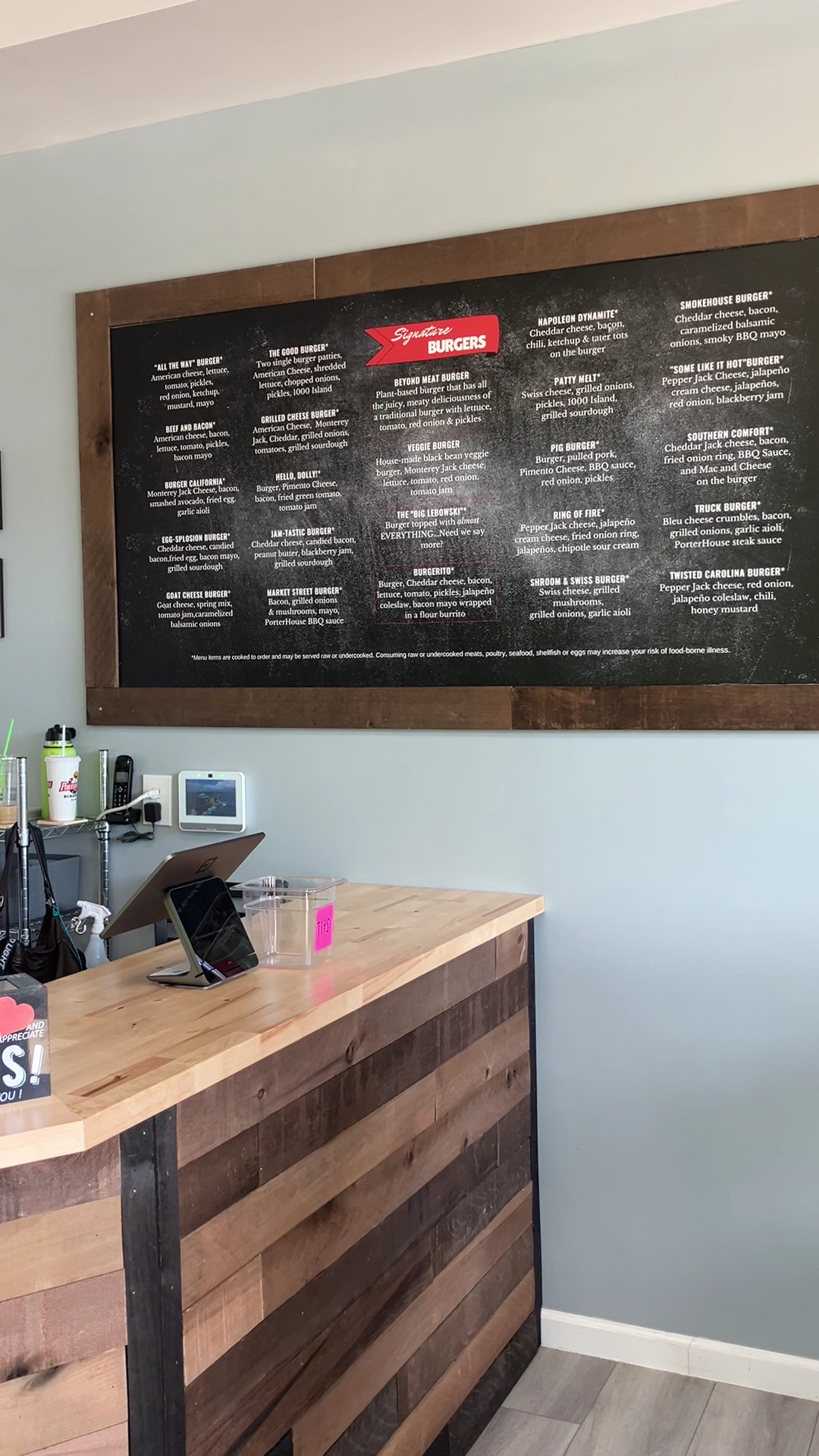 PorterHouse Burger Company Take-Out Menu