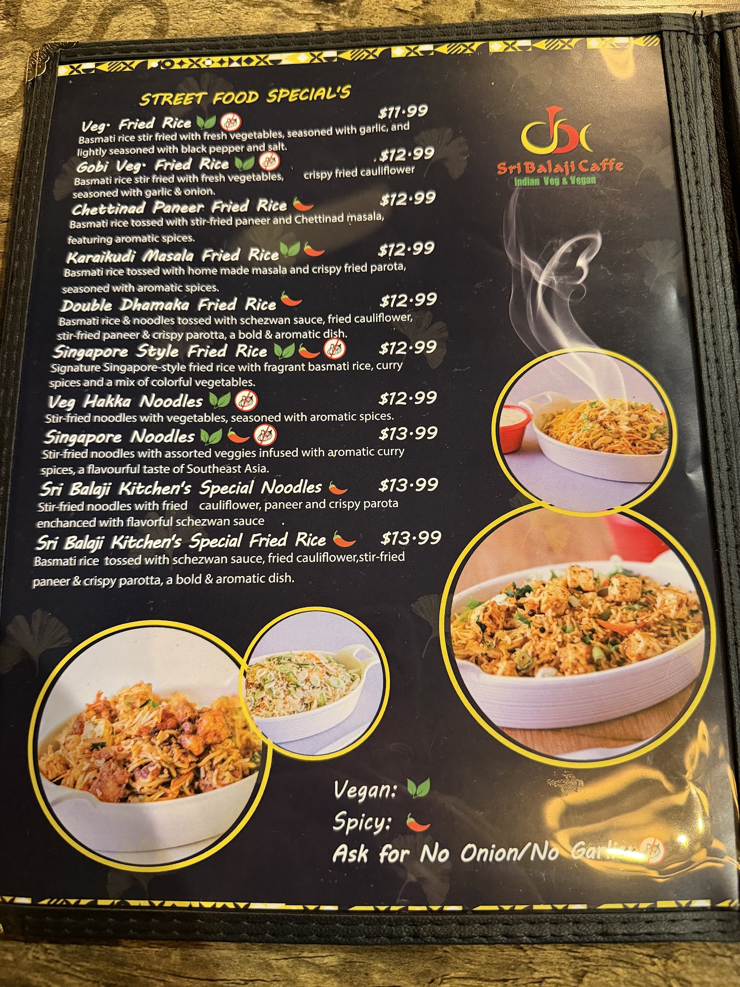 Mint Indian Restaurant Menu