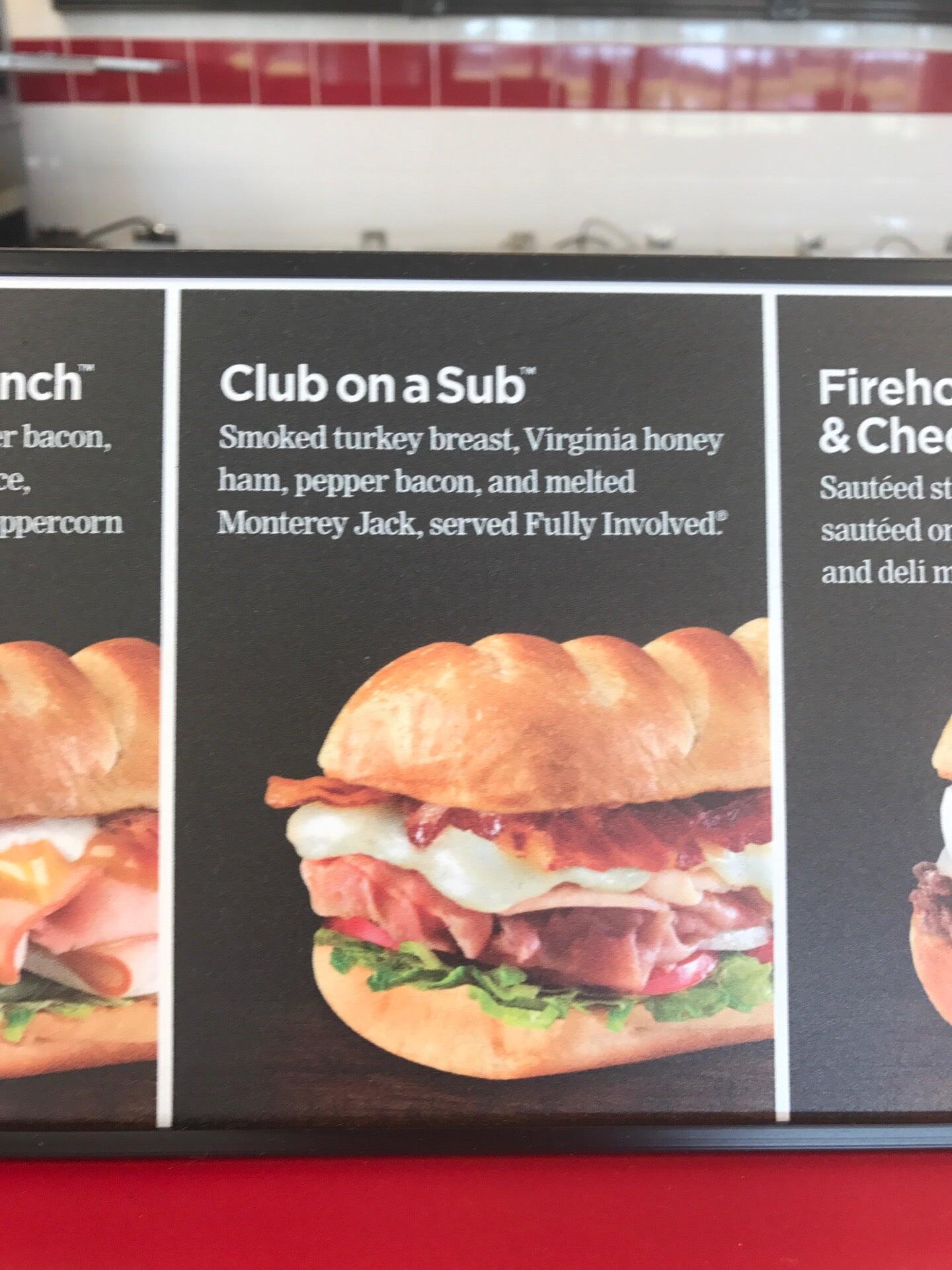 Firehouse Subs Arlington Crossing Menu