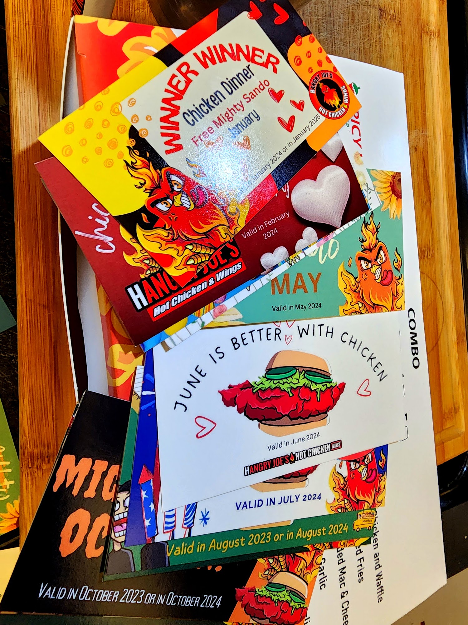 Hangry Joe's Hickory Hot Chicken Menu