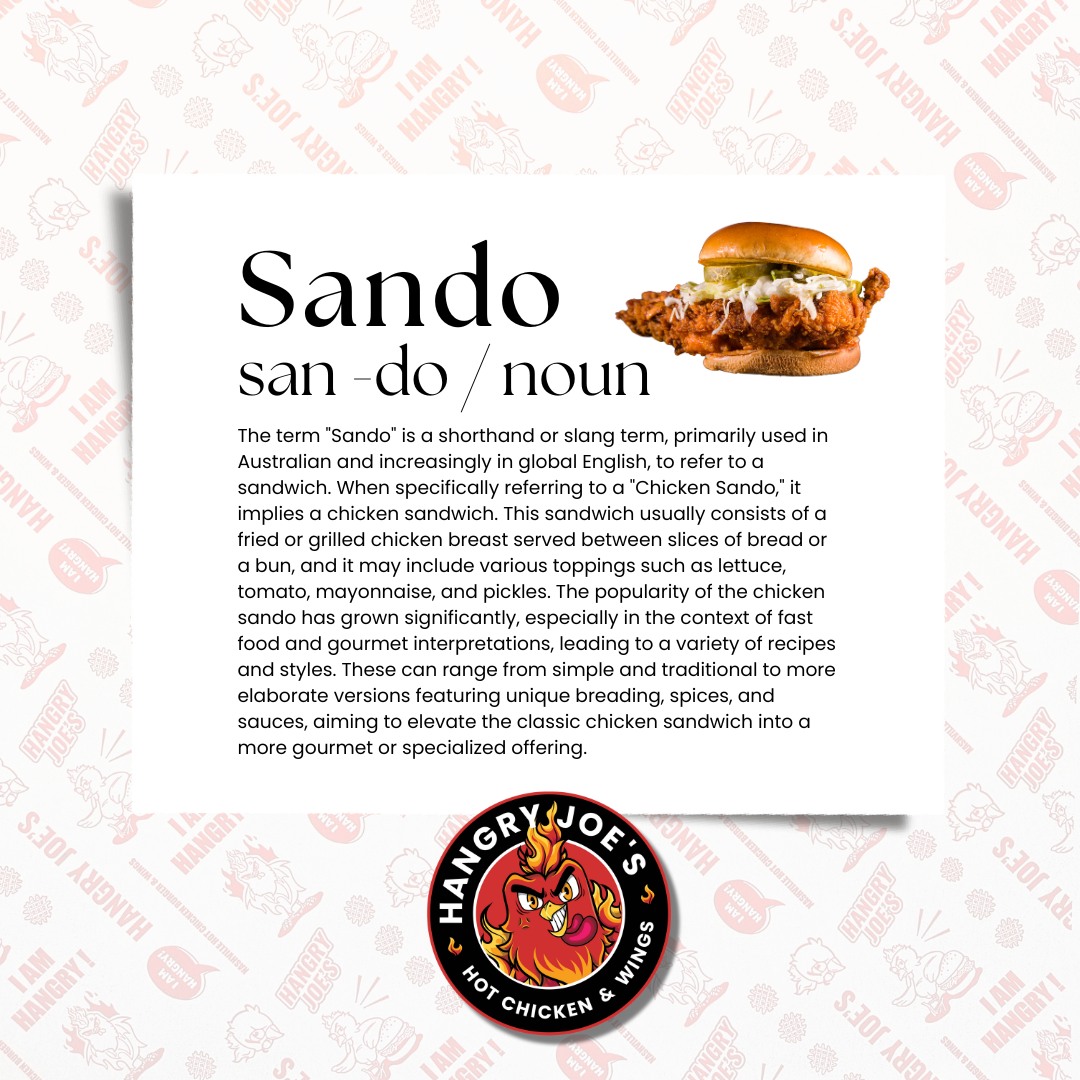 Hangry Joe's Hickory Hot Chicken Menu