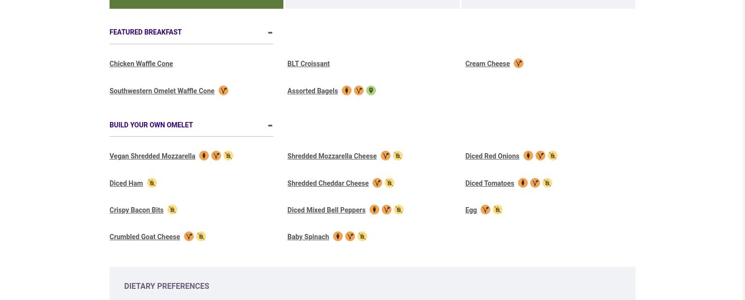 The Grille at the Village Menu