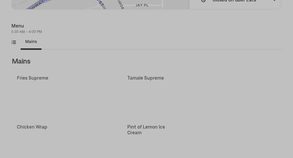 Southside Mission Menu