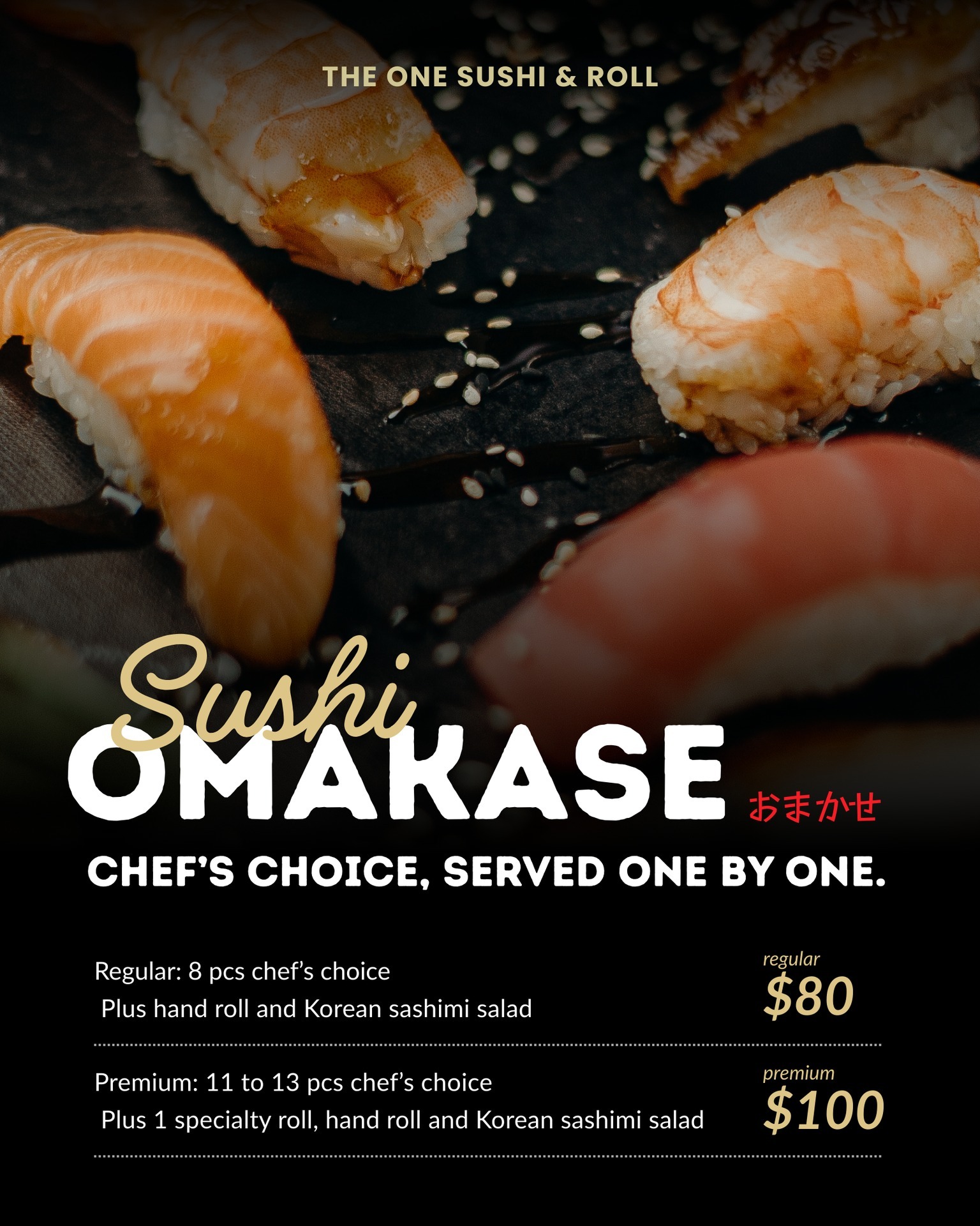 The One Korean BBQ+Bar Menu