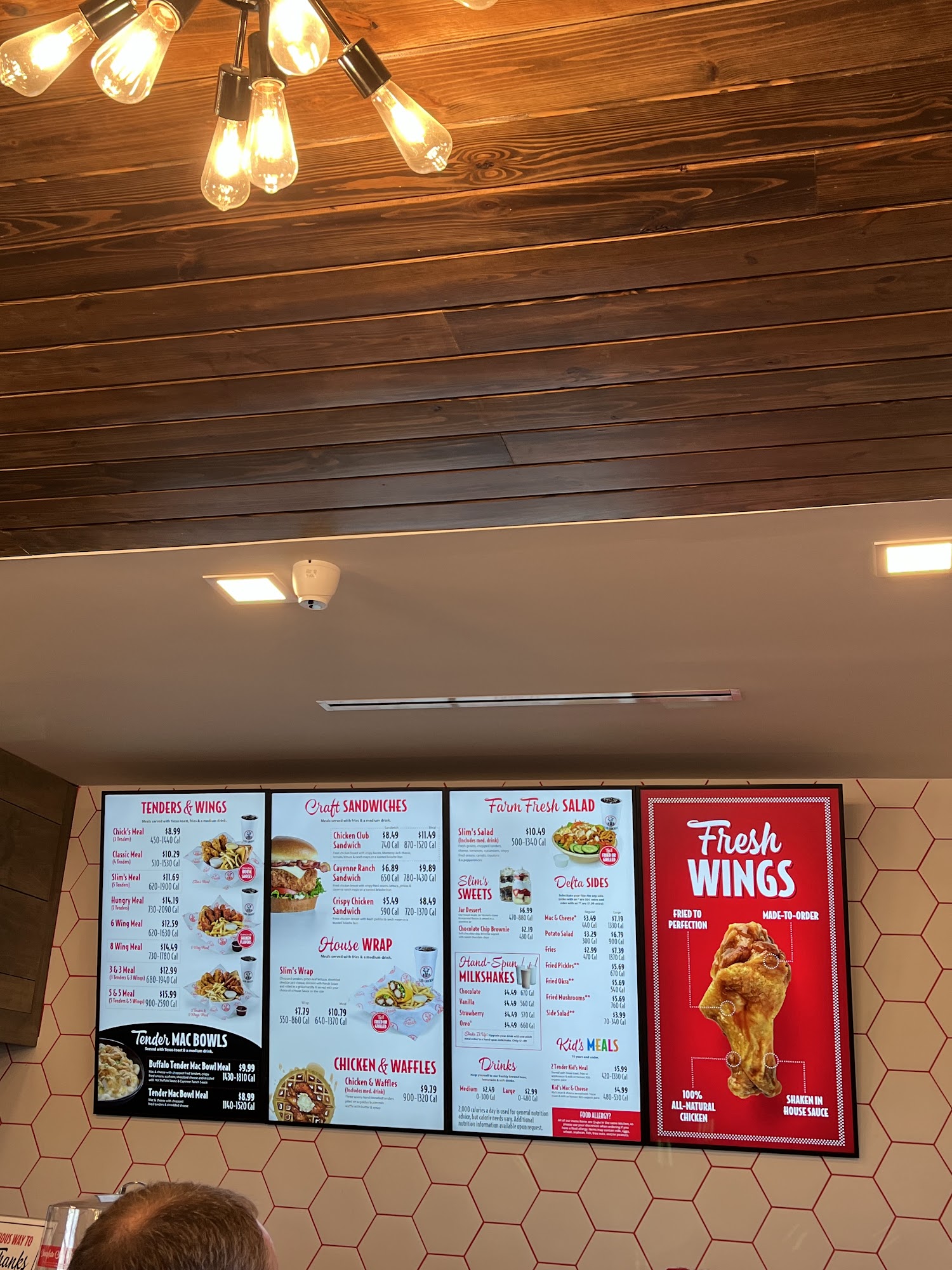 Slim Chickens Menu