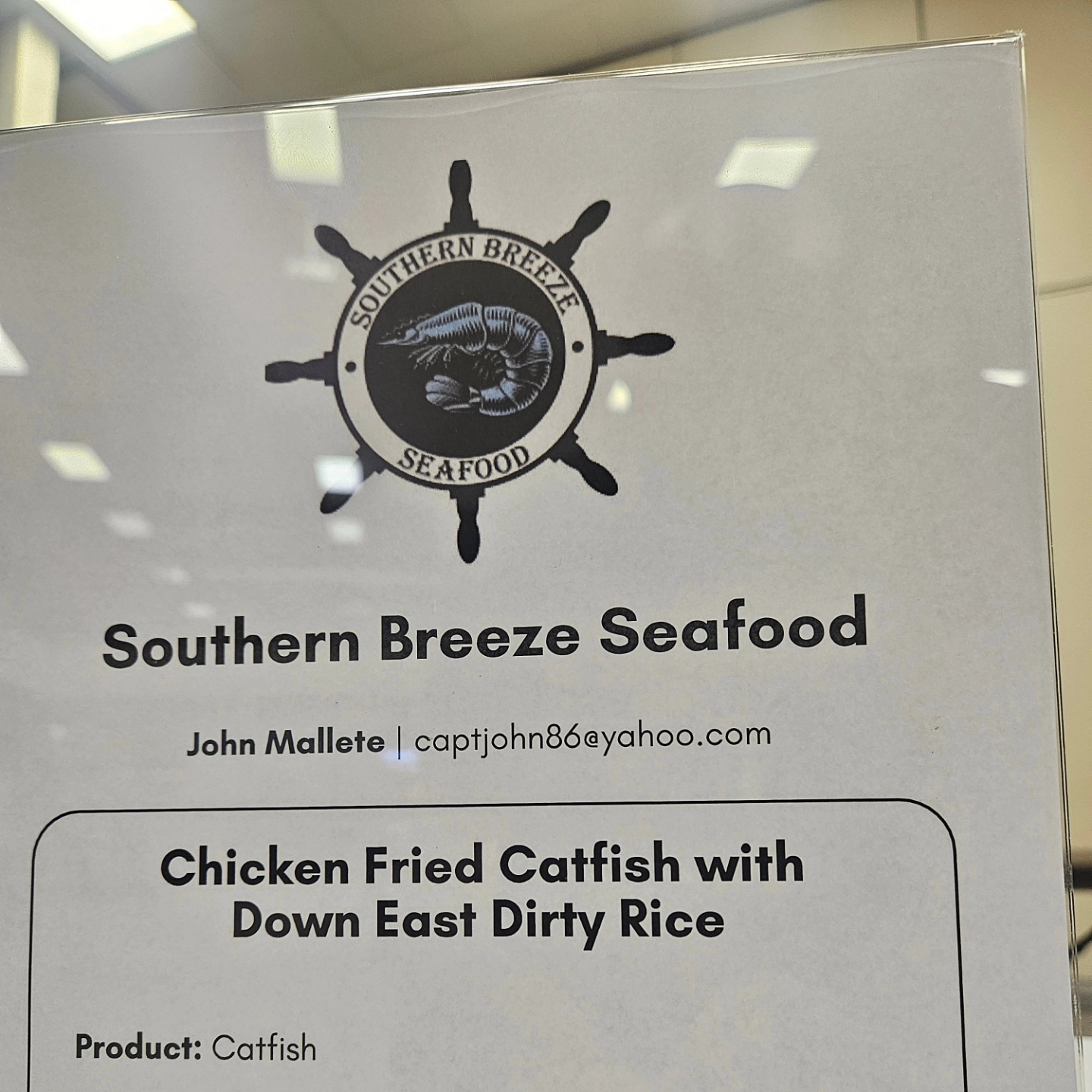 SOUTHERN BREEZE SEAFOOD Menu