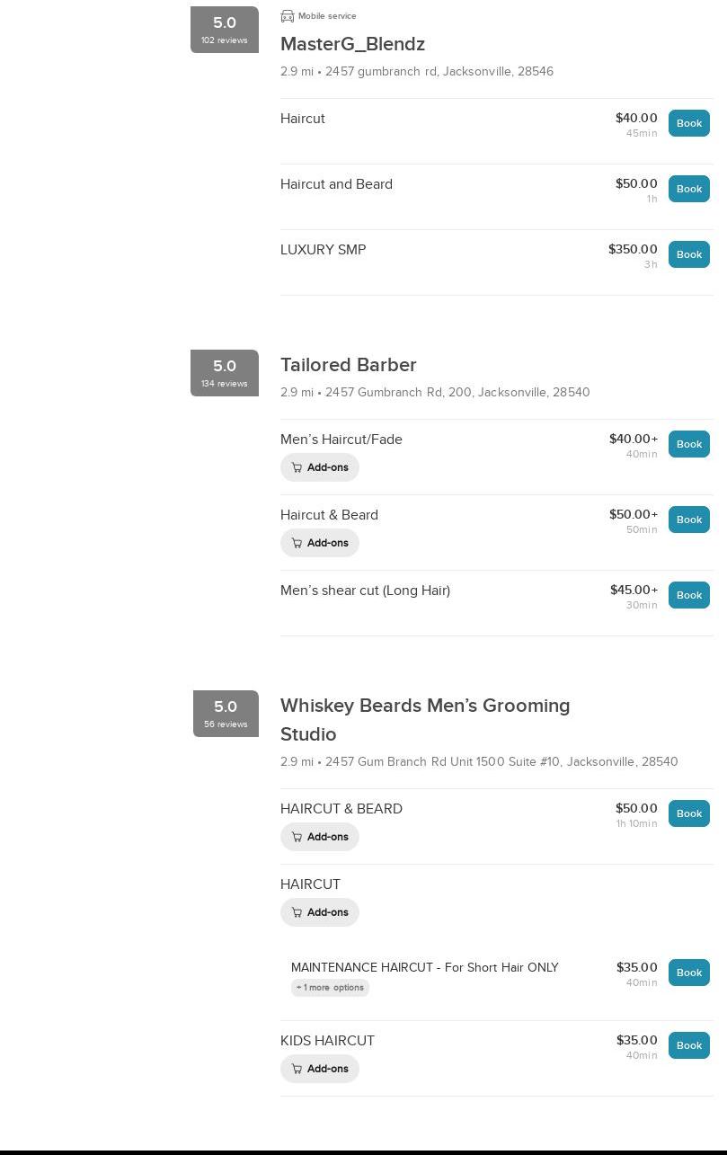 Faded by Marcus 1205 Hargett St Suite 12, Jacksonville North Carolina 28540