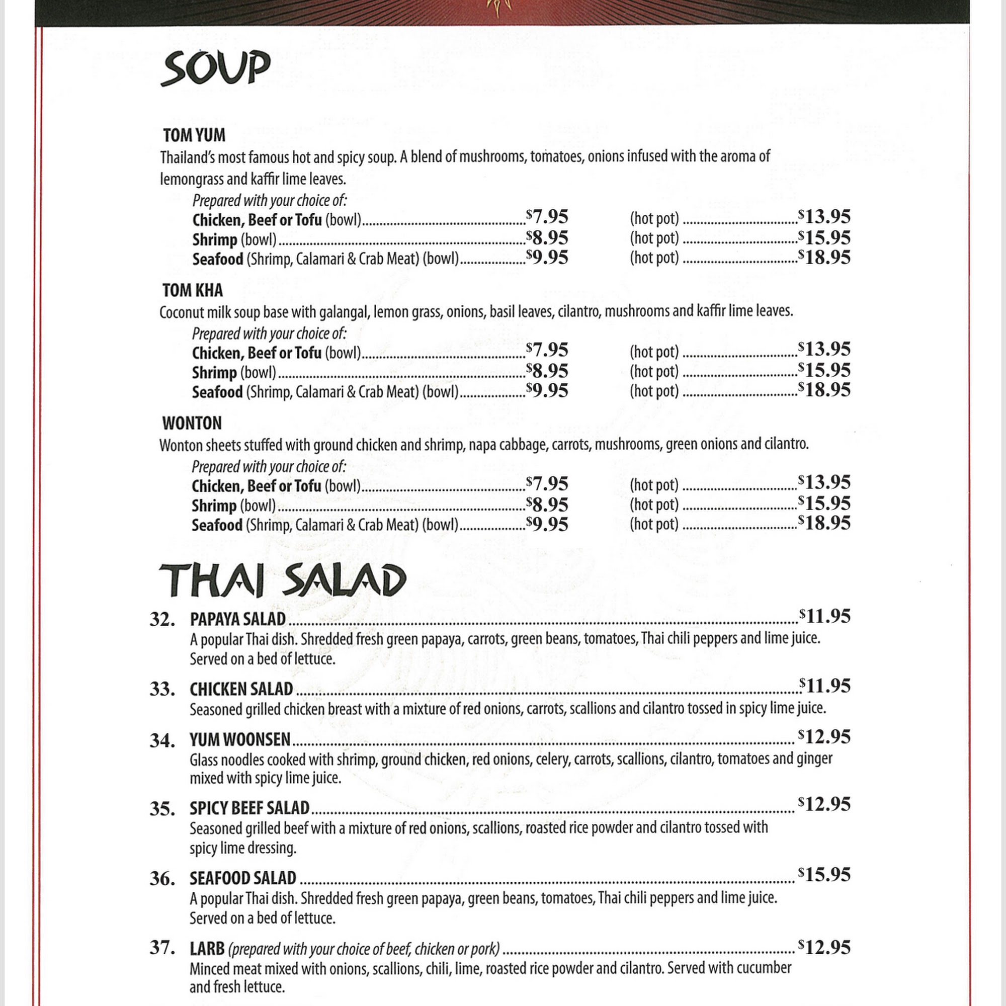 Amazing Thailand Restaurant King