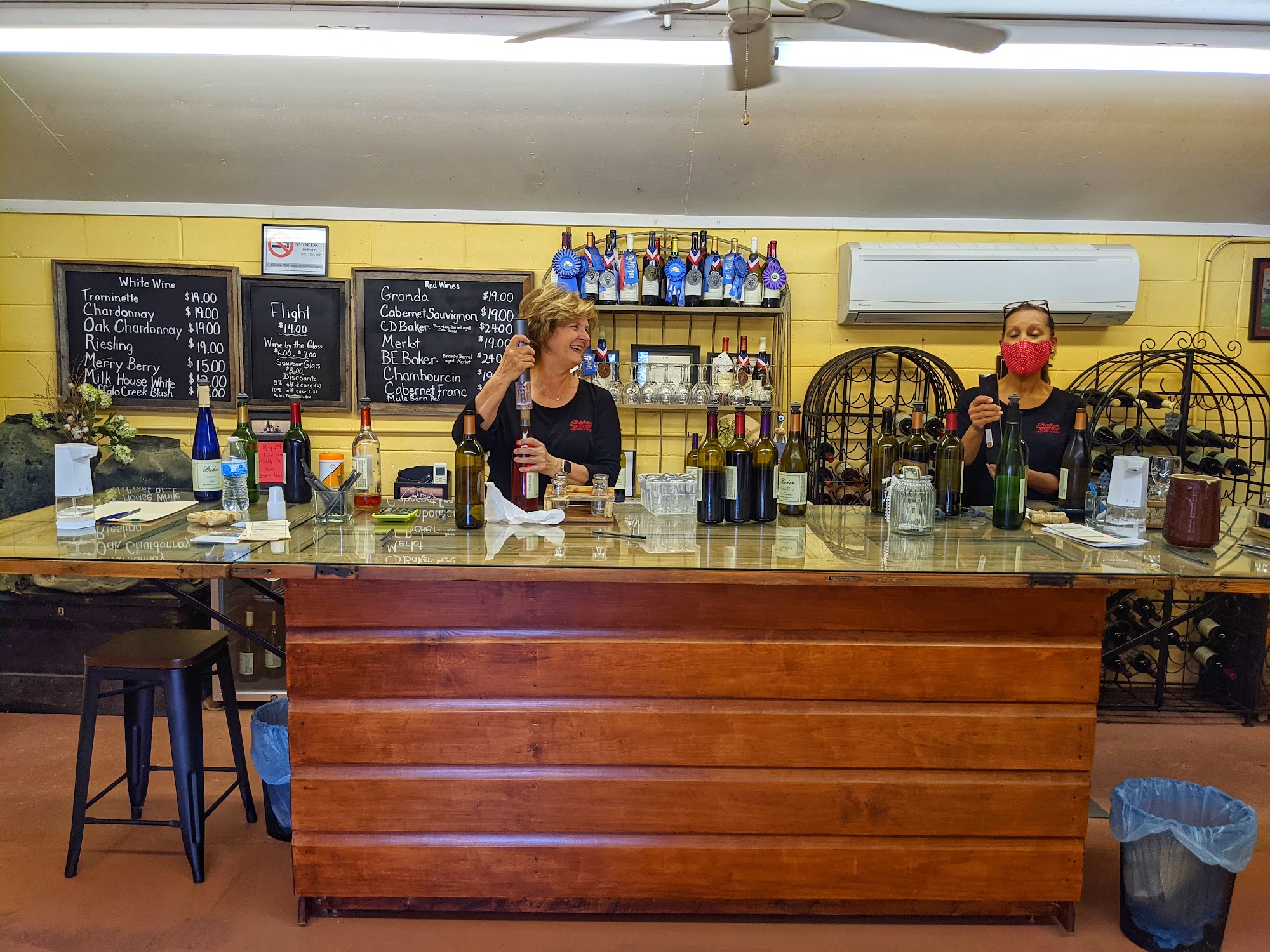 Baker Buffalo Creek Vineyard Menu