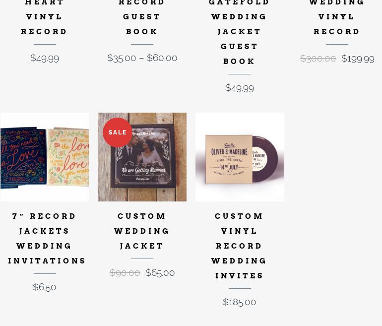 American Vinyl Co Menu