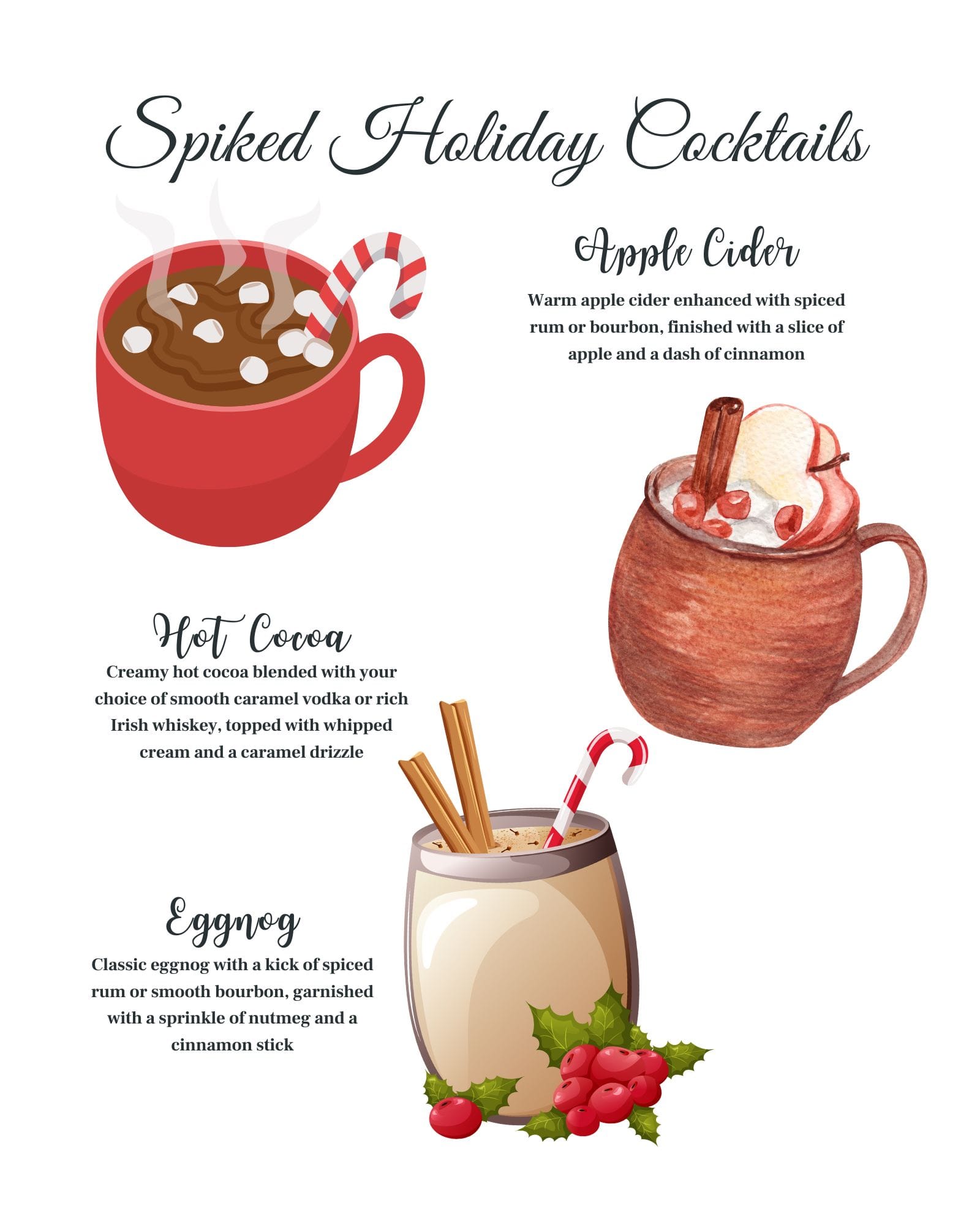 Jimmy The Bartender Menu