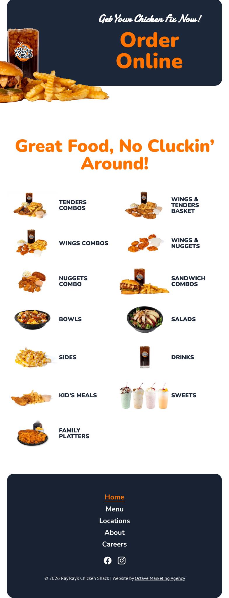 Ray Ray's Chicken Shack Locust Menu