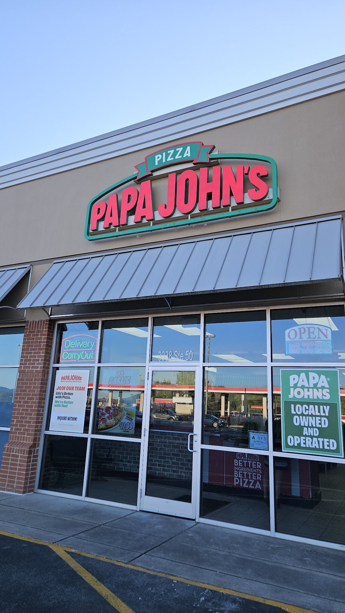 Papa Johns Pizza Menu