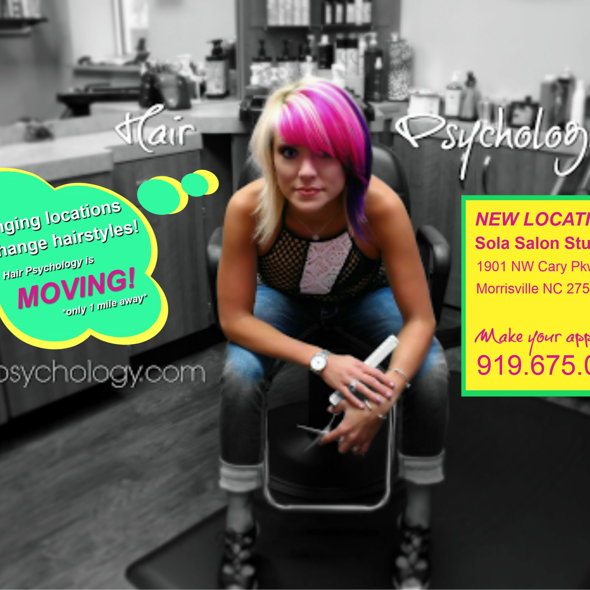 Hair Psychology 1901 NW Cary Pkwy Studio 125, Morrisville North Carolina 27560