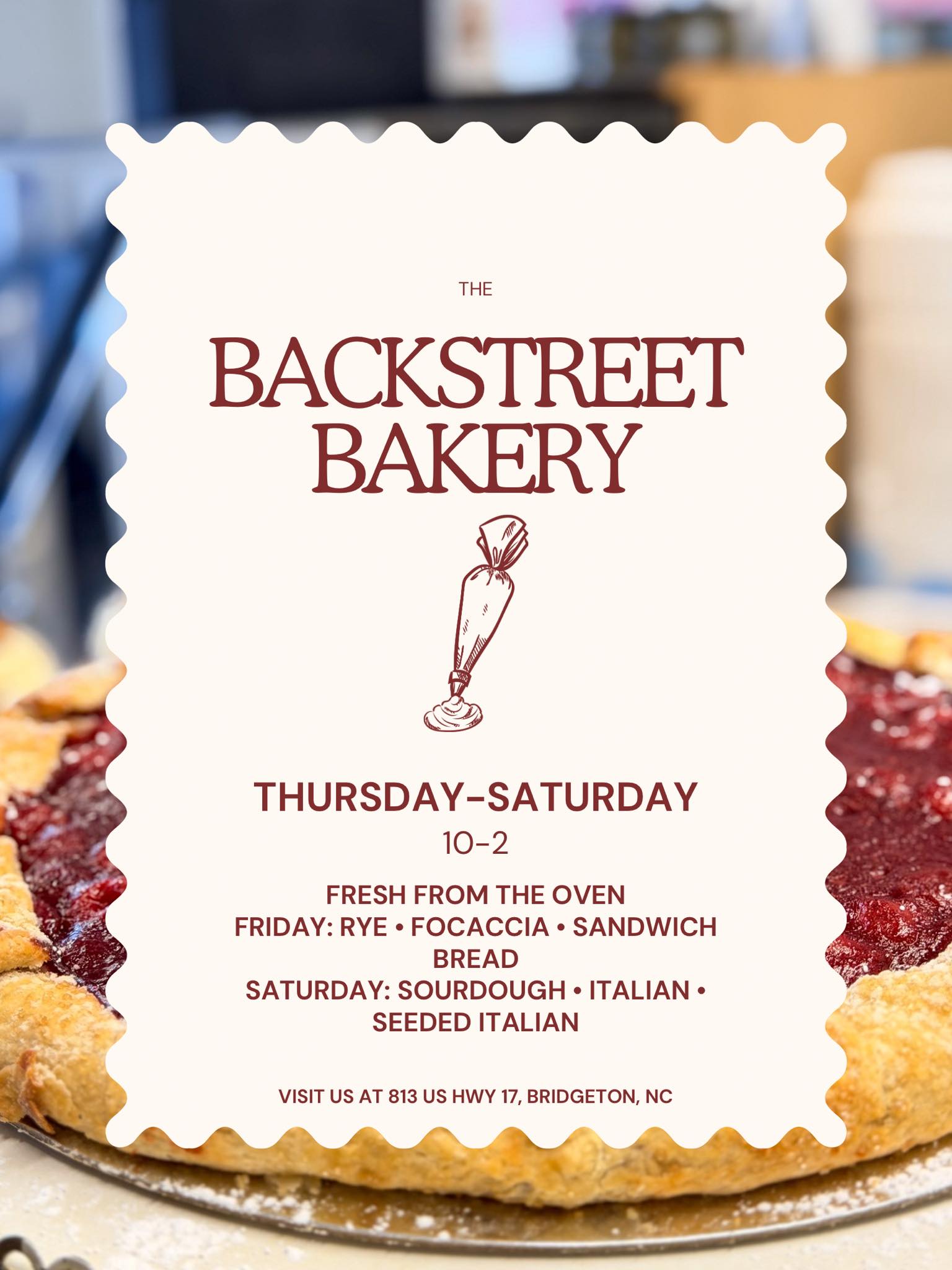 Bearry Best Bakery Menu