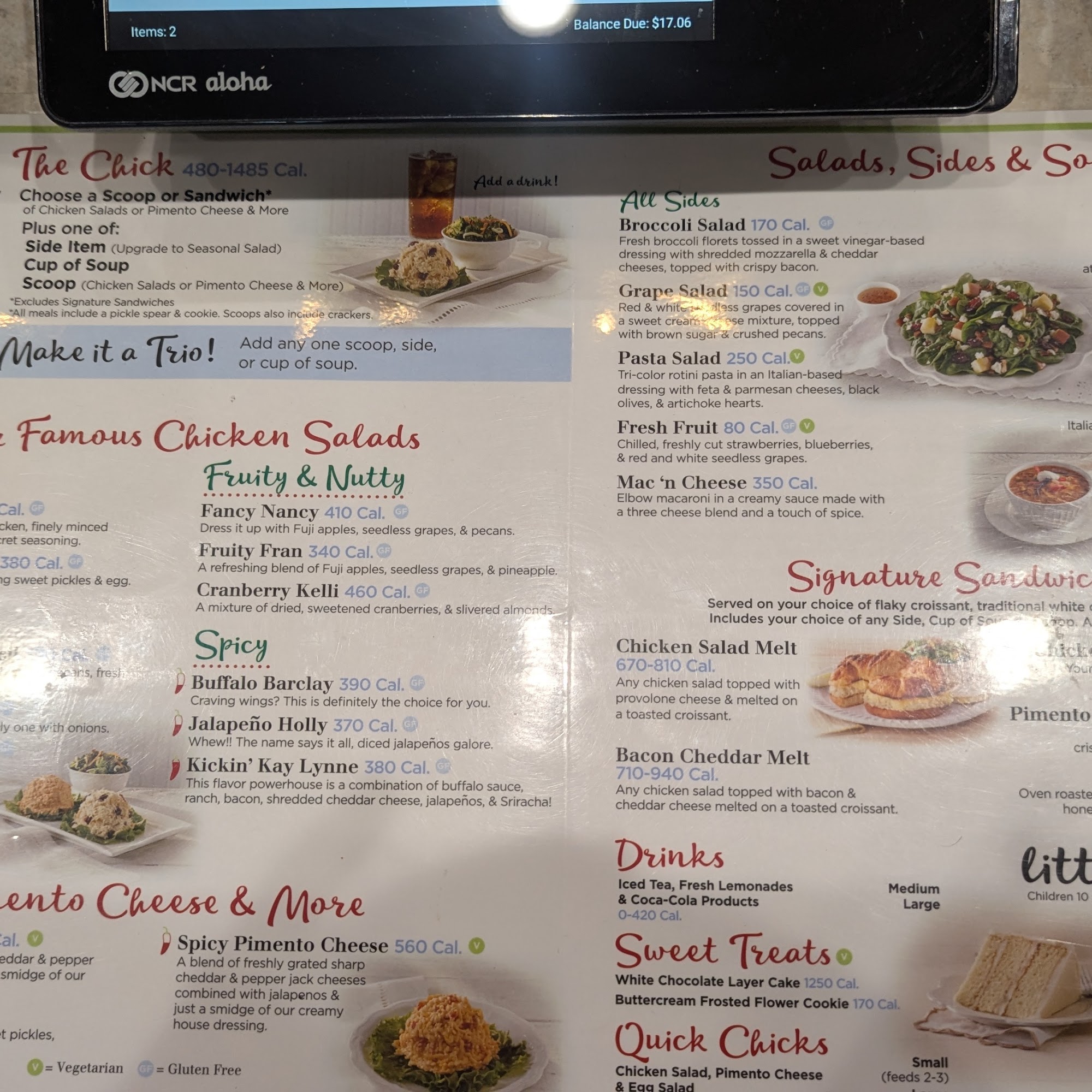 Chicken Salad Chick Menu