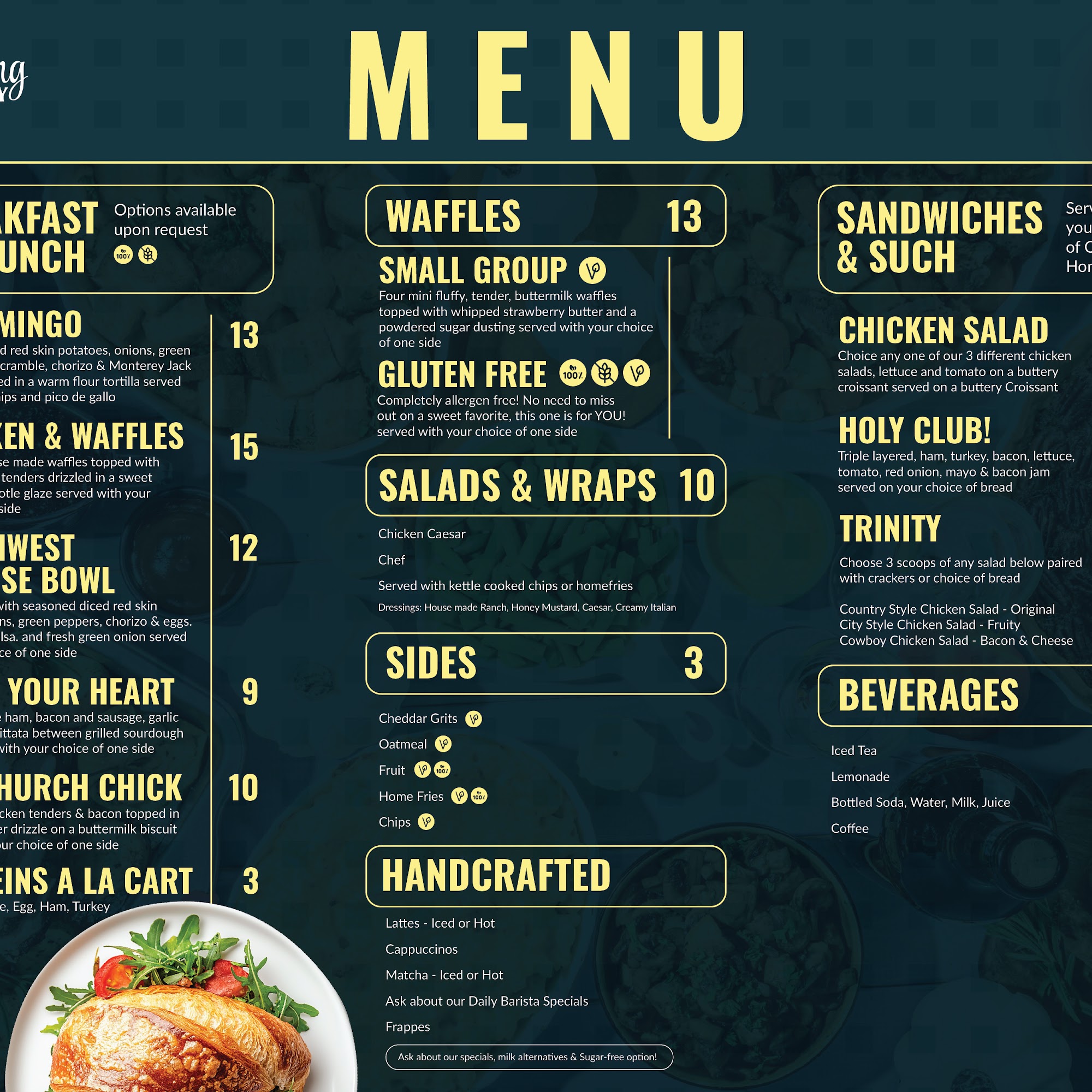 Morning Glory Cafe Menu